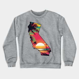 California State Beach Sunset Crewneck Sweatshirt